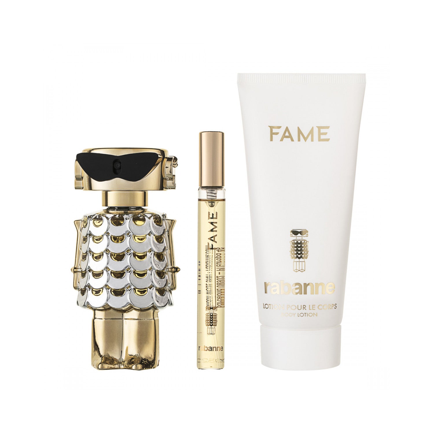 Rabanne Fame Eau de Parfum Set 50 ml + 100 ml Körperlotion + 10 ml