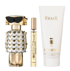 Rabanne Fame Eau de Parfum Set 80 ml + 10 ml + 100 ml Körperlotion