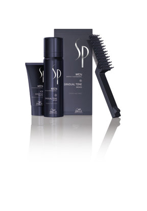 Wella Professionals SP Men Gradual Haartönung Schaum 60 ml + Shampoo 30 ml / Braun