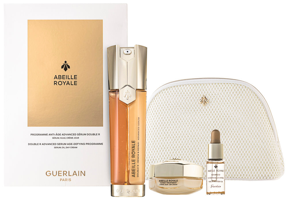 Guerlain Abeille Royale Double R Renew & Repair Advanced Gesichtsserum Set 50 ml + 15 ml Augencreme + 5 ml Gesichtsöl