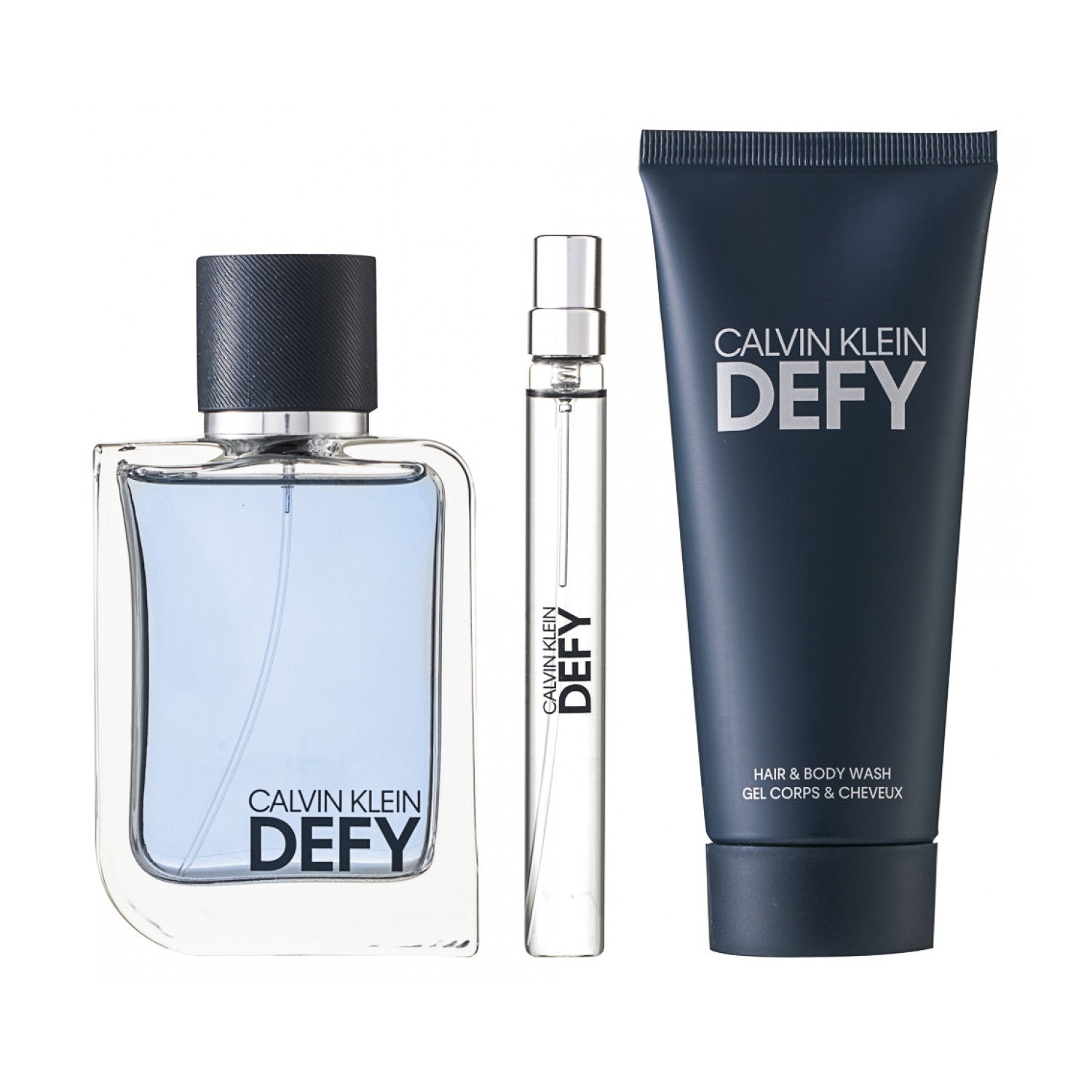 Calvin Klein Defy Eau de Toilette Set 100 ml + 10 ml + 100 ml Duschgel