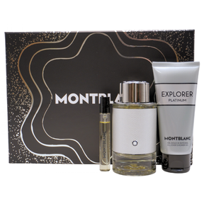 Montblanc Explorer Platinum Eau de Parfum Set 100 ml + 7.5 ml + 100 ml Duschgel
