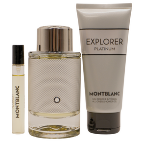 Montblanc Explorer Platinum Eau de Parfum Set 100 ml + 7.5 ml + 100 ml Duschgel