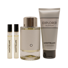 Montblanc Explorer Platinum Eau de Parfum Set 100 ml + 100 ml Duschgel + 2 x 7.5 ml