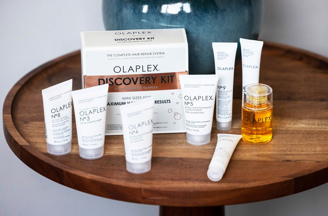 Olaplex Discovery Kit Maximum Hair Repair Results Mini Haarpflegeset 30 ml No. 3 + 30 ml No. 4 + 20 ml No. 4C + 30 ml No. 5 + 20 ml No. 6 + 30 ml No. 7 + 30 ml No. 8 + 20 ml No. 9