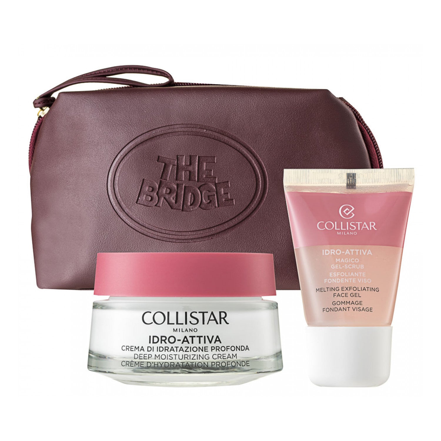 Collistar Idro Attiva Gesichtspflege-Set 50 ml Deep Moisturizing Gesichtscreme + 30 ml Peeling Face Gel