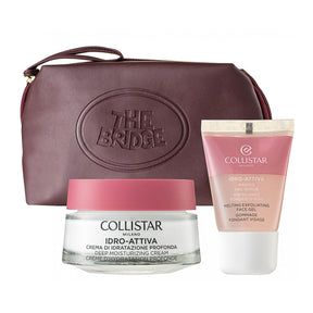Collistar Idro Attiva Gesichtspflege-Set 50 ml Deep Moisturizing Gesichtscreme + 30 ml Peeling Face Gel