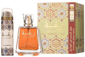 Lattafa Raghba EDP Geschenkset EDP 100 ml + 50 ml Deodorant Spray