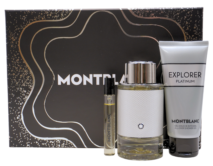 Montblanc Explorer Platinum EDP Geschenkset EDP 100 ml + EDP 7.5 ml + 100 ml Duschgel