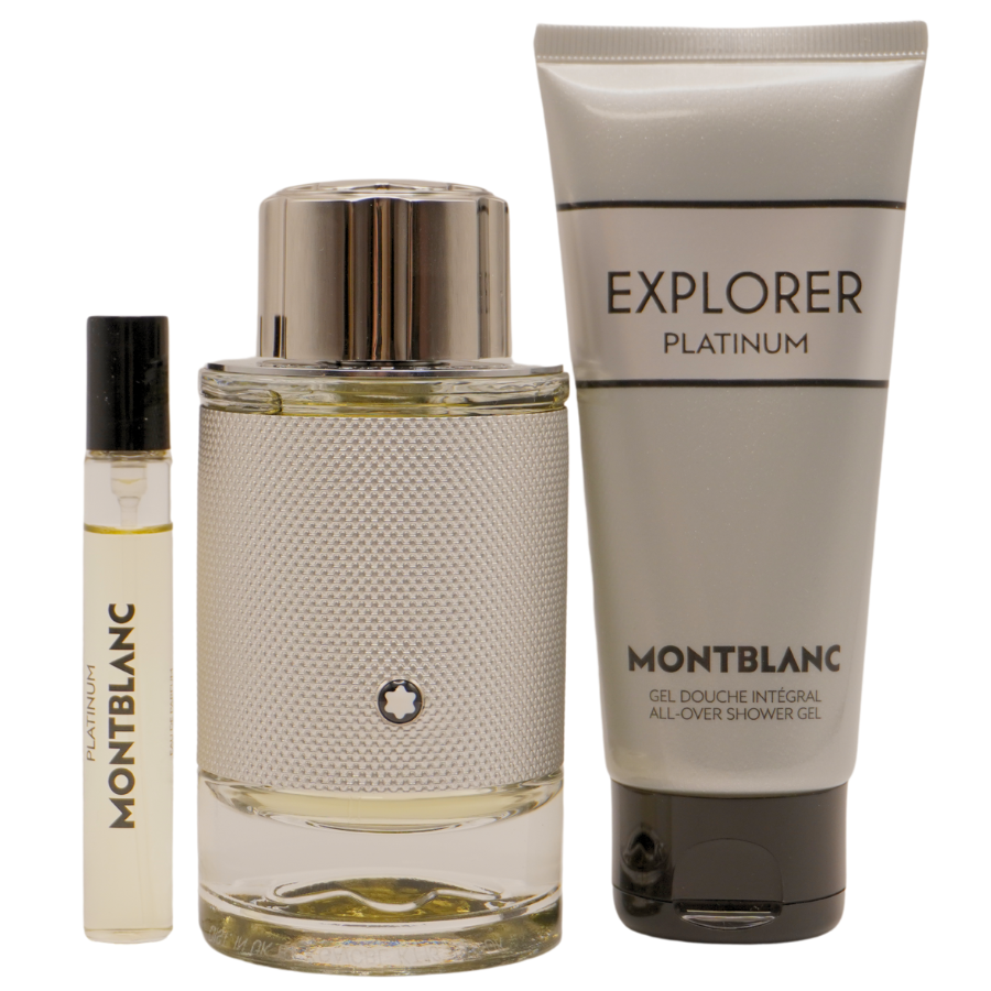 Montblanc Explorer Platinum EDP Geschenkset EDP 100 ml + EDP 7.5 ml + 100 ml Duschgel