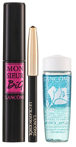 Lancôme Monsieur Big Mascara Gesichtspflege-set 10 ml Mascara / No.1 Black + 0.7g Eyeliner / Mini KhÃ´l Black + 30 ml Bi-Facil Eye Makeup Remover