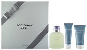 Dolce & Gabbana Light Blue Pour Homme Eau de Toilette Set 125 ml + 75 ml After Shave Balm + 50 ml Duschgel