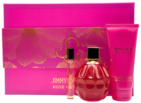 Jimmy Choo Rose Passion Eau de Parfum Set 100 ml + 7.5 ml + 100 ml Körperlotion