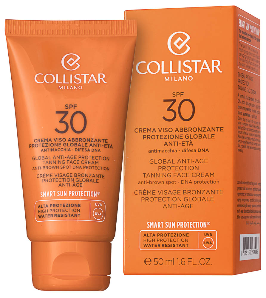 Collistar Global Anti-Age Protection Tanning Face Cream Sonnencreme SPF 30