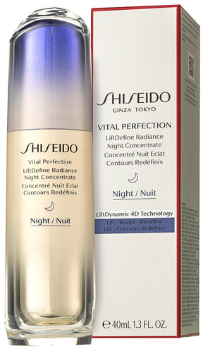 Shiseido Vital Perfection LiftDefine Radiance Night Concentrate Gesichtserum 40 ml