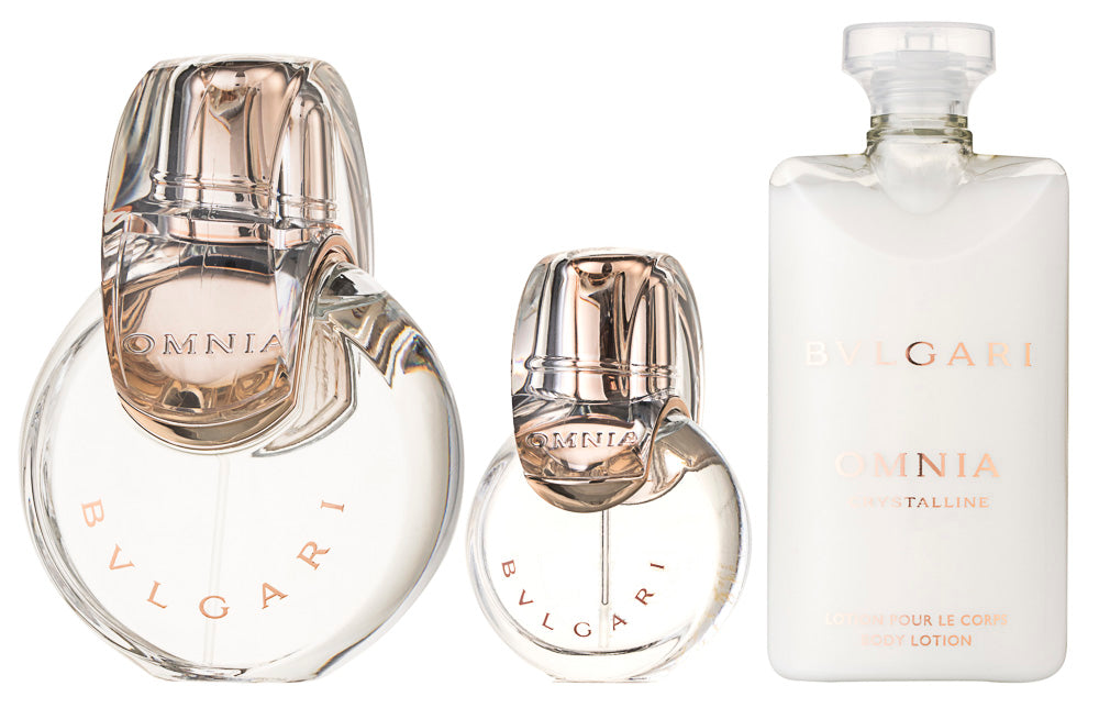 Bvlgari Omnia Crystalline EDT Geschenkset EDT 100 ml + EDT 15 ml + 75 ml Körperlotion