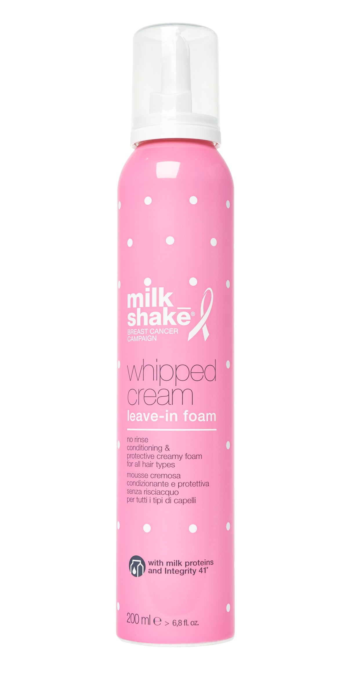 Milk Shake Conditioning Whipped Cream Flower Fragrance Leave-in Foam 200 ml / Go Pink Collection