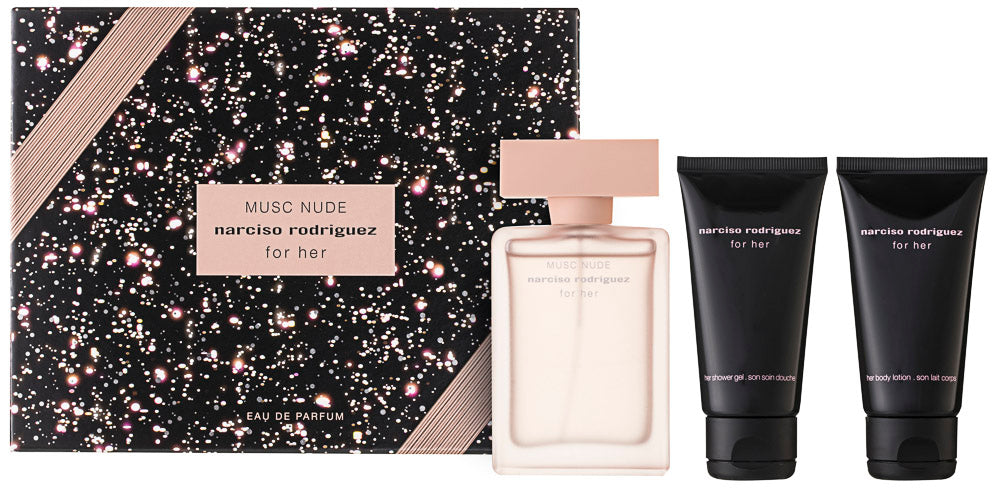 Narciso Rodriguez For Her Musc Nude EDP Geschenkset EDP 50 ml + 50 ml Körperlotion + 50 ml Duschgel