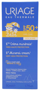 Uriage Bébé Mineral Sonnencreme SPF 50+ 50 ml