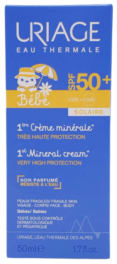 Uriage Bébé Mineral Sonnencreme SPF 50+ 50 ml