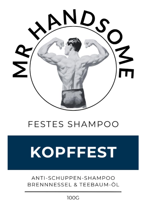 Mr Handsome Festes Anti-Schuppen Shampoo