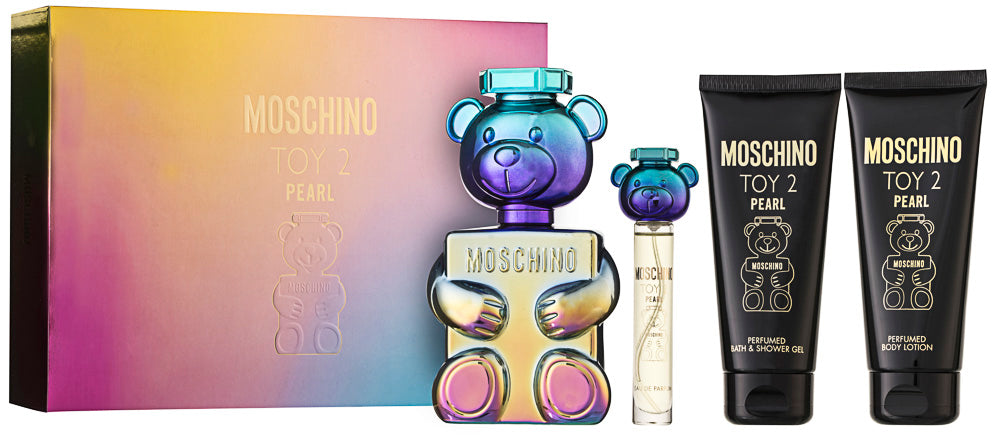 Moschino Toy 2 Pearl Eau de Parfum Set 100 ml + 5 ml + 100 ml Duschgel + 100 ml Körperlotion