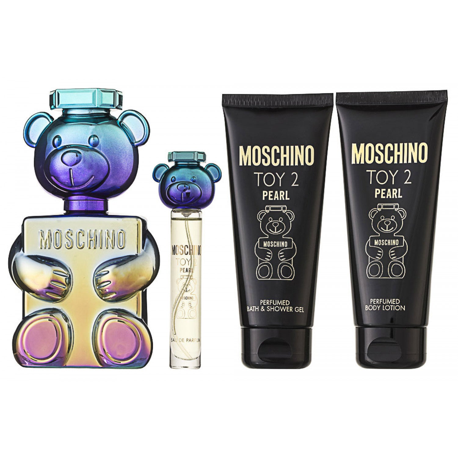 Moschino Toy 2 Pearl Eau de Parfum Set 100 ml + 100 ml Duschgel + 100 ml Körperlotion + 10 ml