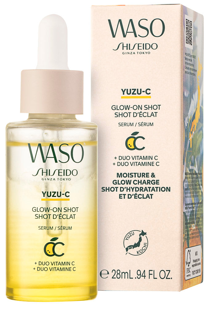 Shiseido Waso Yuzu-C Glow-On Shot Gesichtsserum 28 ml