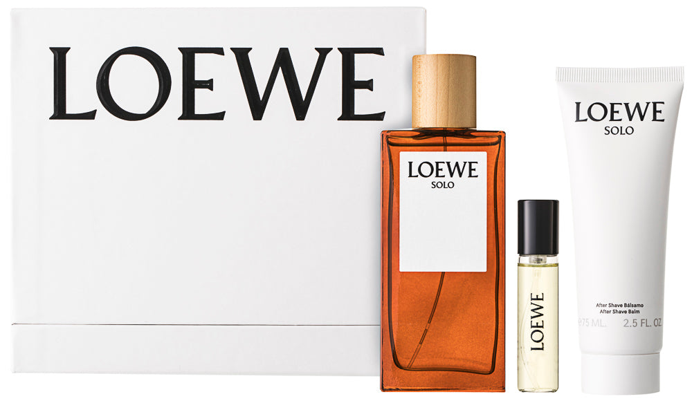 Loewe Solo Eau de Toilette Set 100 ml + 75 ml After Shave Balm + 10 ml