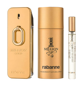 Paco Rabanne Million Gold Eau de Parfum Intense Set 100 ml + 150 ml Deodorant Spray + 10 ml
