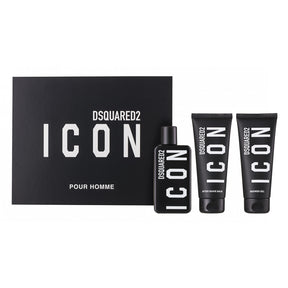 Dsquared2 Icon Pour Homme Eau de Parfum Set 100 ml + 100 ml Duschgel + 100 ml Aftershave Balm