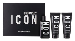 Dsquared2 Icon Pour Homme Eau de Parfum Set 100 ml + 100 ml Duschgel + 100 ml Aftershave Balm