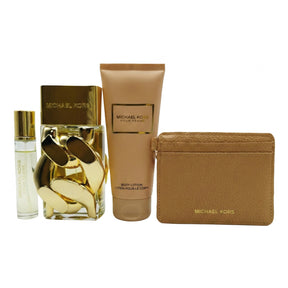 Michael Kors Pour Femme Eau de Parfum Set 100 ml + 100 ml Körpelotion + 10 ml + Karteninhaber