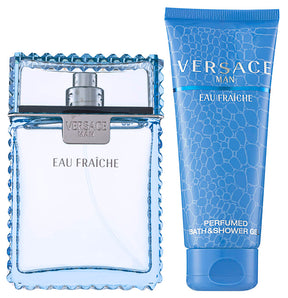 Versace Man Eau Fraiche EDT Geschenkset EDT 100 ml + 100 ml Duschgel