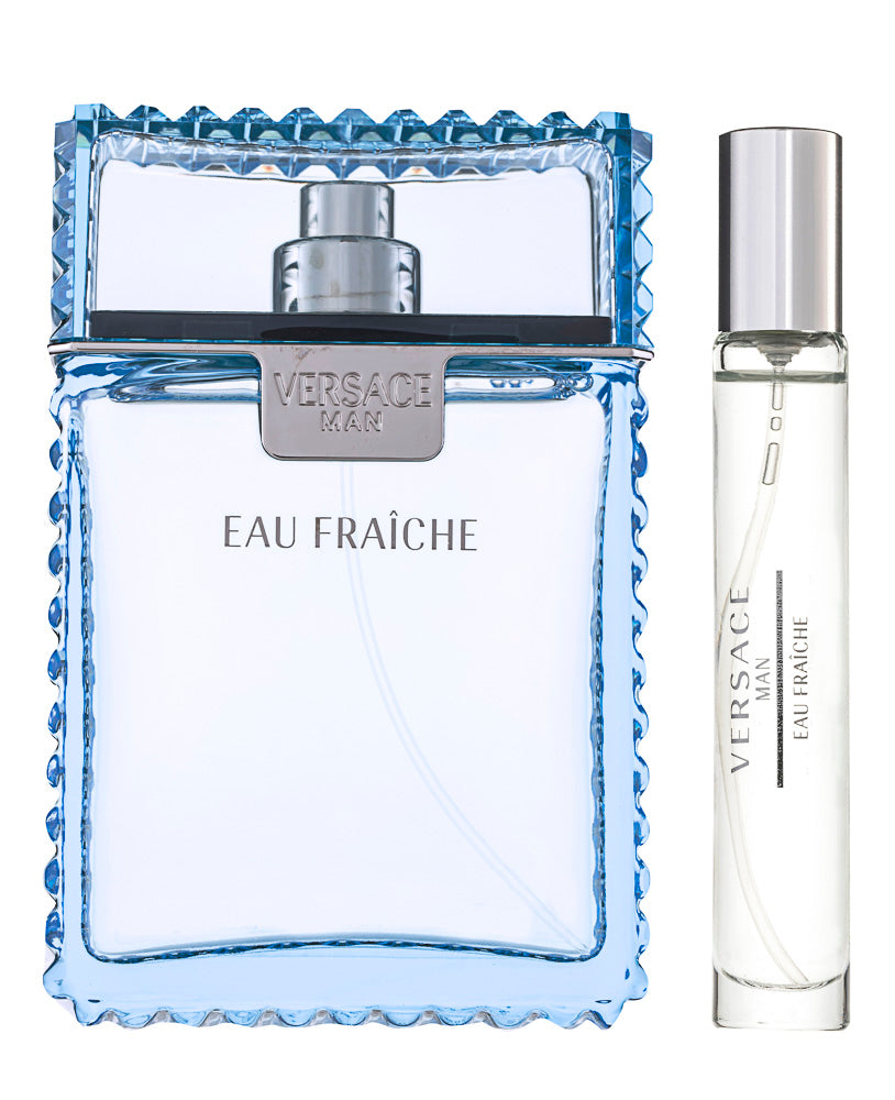 Versace Man Eau Fraiche EDT Geschenkset EDT 100 ml + EDT 10 ml + Kosmetiktasche