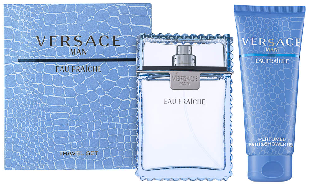 Versace Man Eau Fraiche EDT Geschenkset EDT 100 ml + 100 ml Duschgel