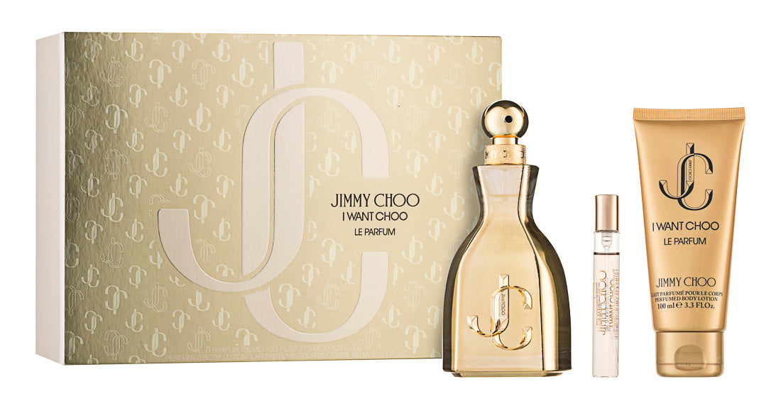 Jimmy Choo I Want Choo Le Parfum Set 100 ml + 7.5 ml + 100 ml Körperlotion