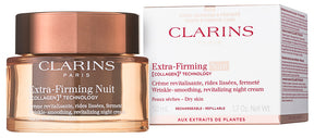 Clarins Extra-Firming Nuit [COLLAGEN]³ Technology Nachtcreme - Trockene Haut 50 ml / Nachfüllbar