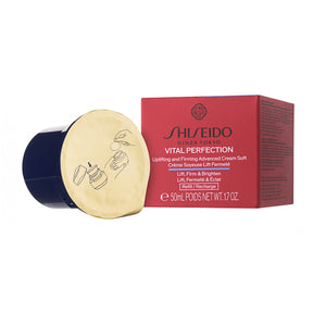 Shiseido Vital Perfection Uplifting and Firming Advanced Gesichtscreme 50 ml / Nachfüllpackung