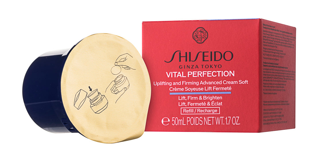 Shiseido Vital Perfection Uplifting and Firming Advanced Gesichtscreme 50 ml / Nachfüllpackung