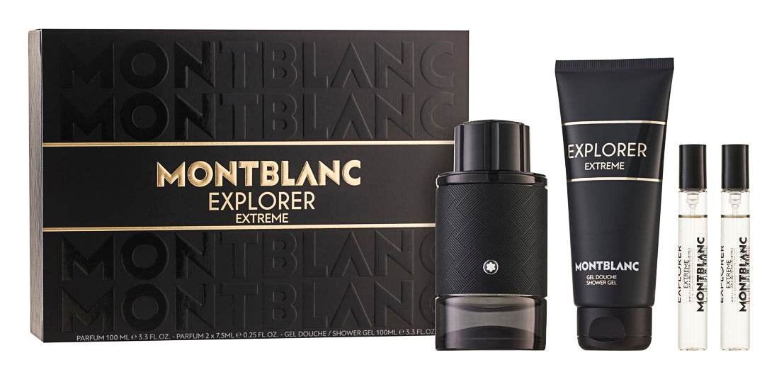 Montblanc Explorer Extreme Parfum Set 100 ml + 2 x 7.5 ml + 100 ml Duschgel