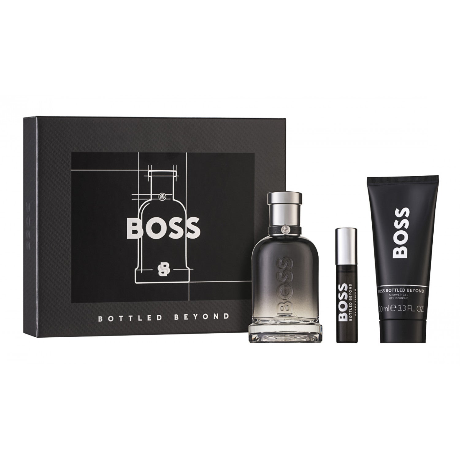 Hugo Boss Bottled Beyond Eau de Parfum Set 100 ml + 10 ml + 100 ml Duschgel
