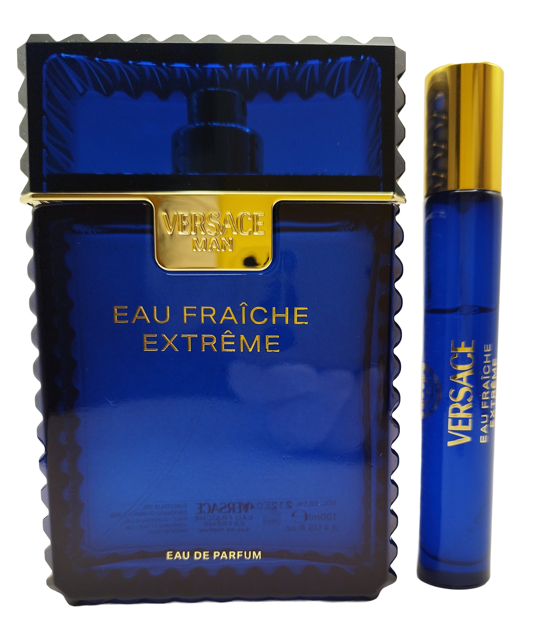 Versace Man Eau Fraiche Extreme Eau de Parfum Set 100 ml + 10 ml + Tasche