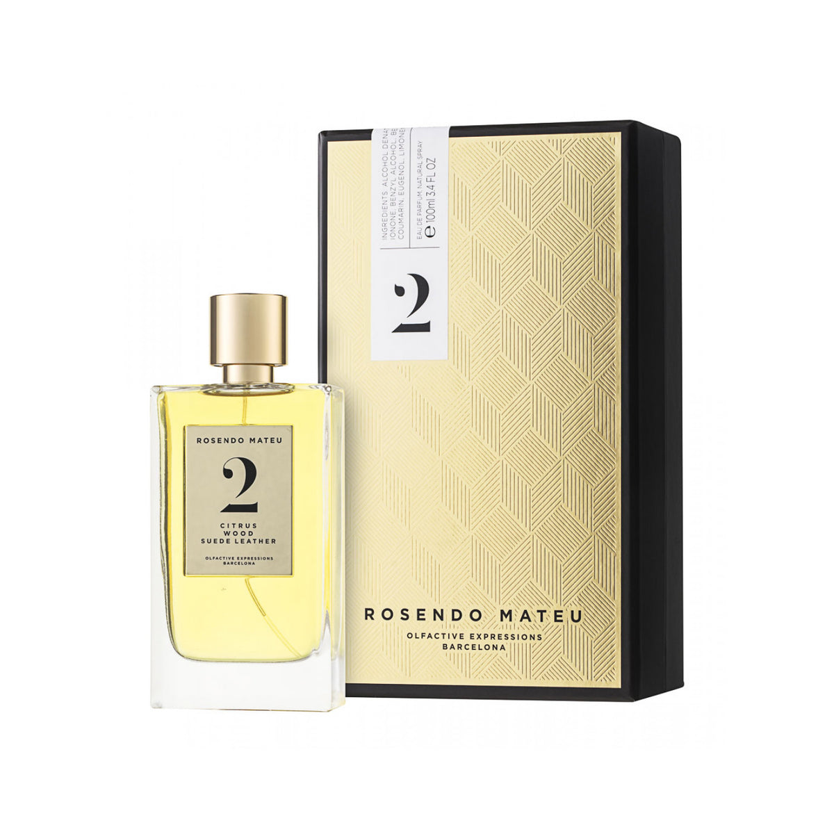 Rosendo Mateu Nº 2 Citrus, Wood, Suede Leather Eau de Parfum 100 ml