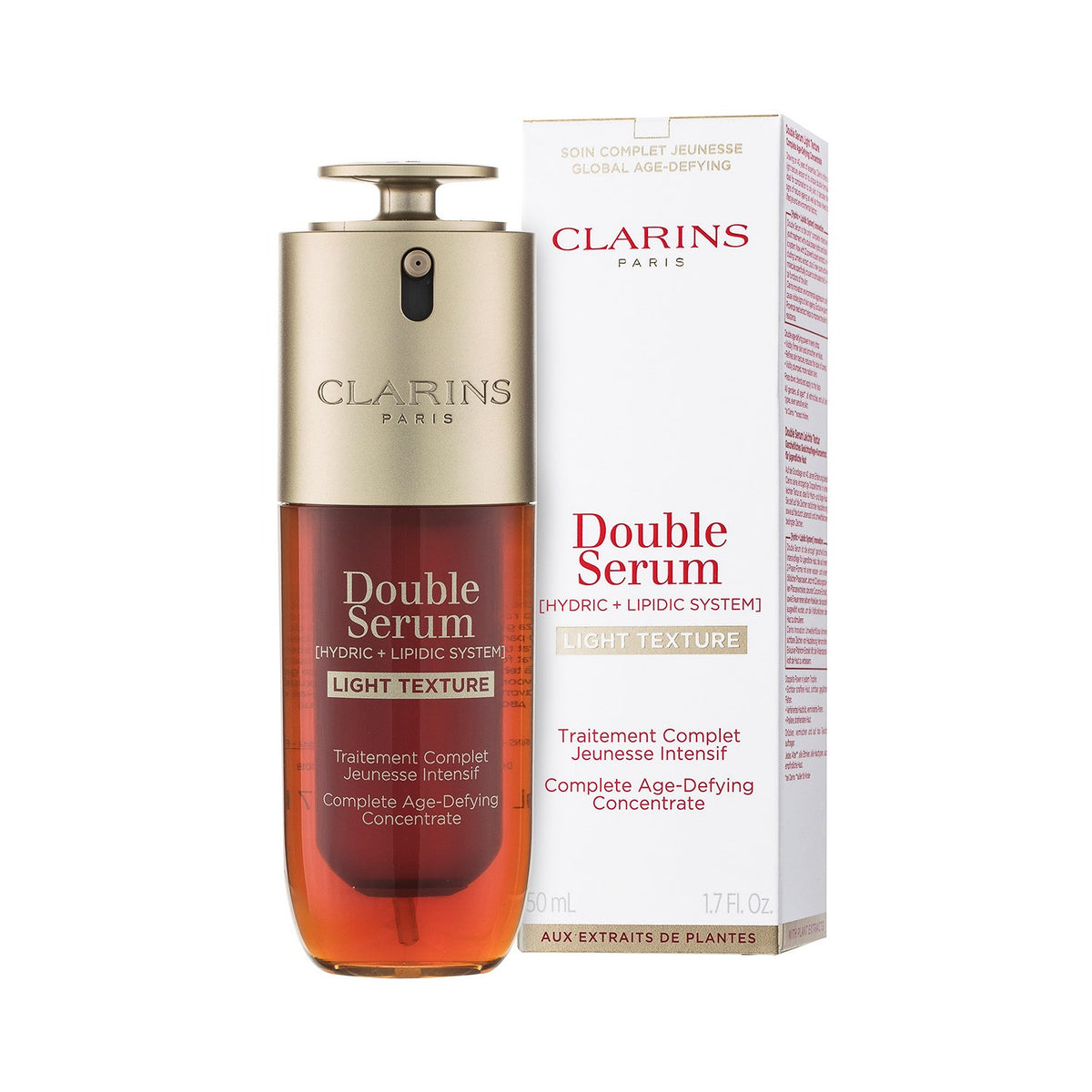 Clarins Double Serum Light Texture Complete Age-Defying Concentrate Gesichtsserum 50 ml