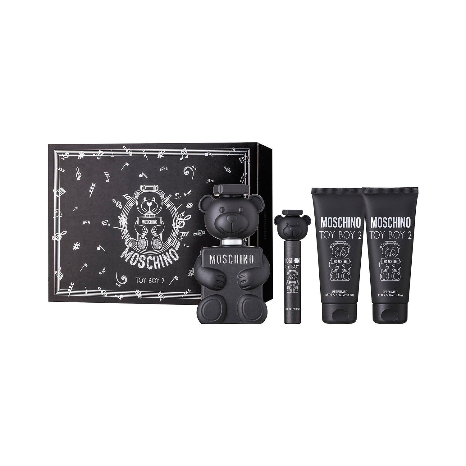 Moschino Toy Boy 2 Eau de Parfum Set 100 ml + 10 ml + 100 ml Duschgel + 100 After Shave Balm