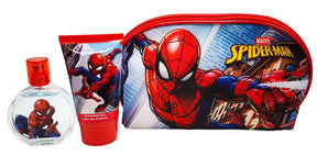 Marvel Spiderman EDT Geschenkset Set 50 ml + 100 ml Duschgel + 1 Stk. Kosmetiktasche