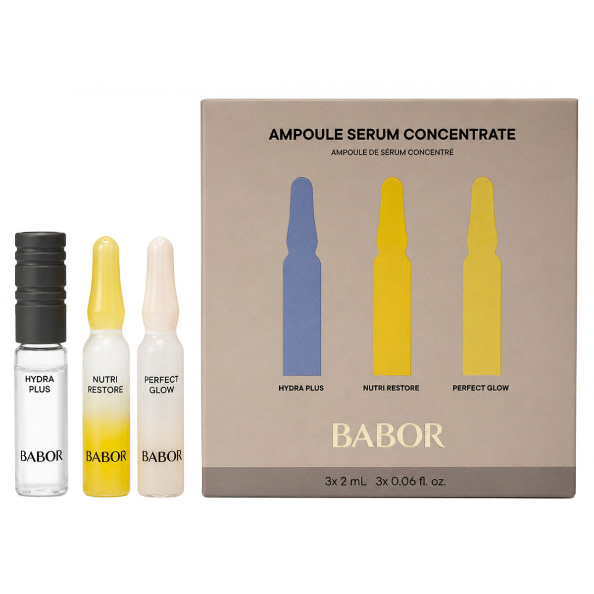 Babor Ampoule Serum Concentrate Gesichtspflege-Set 2 ml Hydra Plus + 2 ml Nutri Restore + 2 ml Perfect Glow