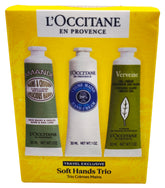 L`Occitane Soft Hands Trio Körperpflege-Set 30ml Verbena Handcreme + 30ml 20% Sheabutter Handcreme + 30ml Almond Handcreme 
