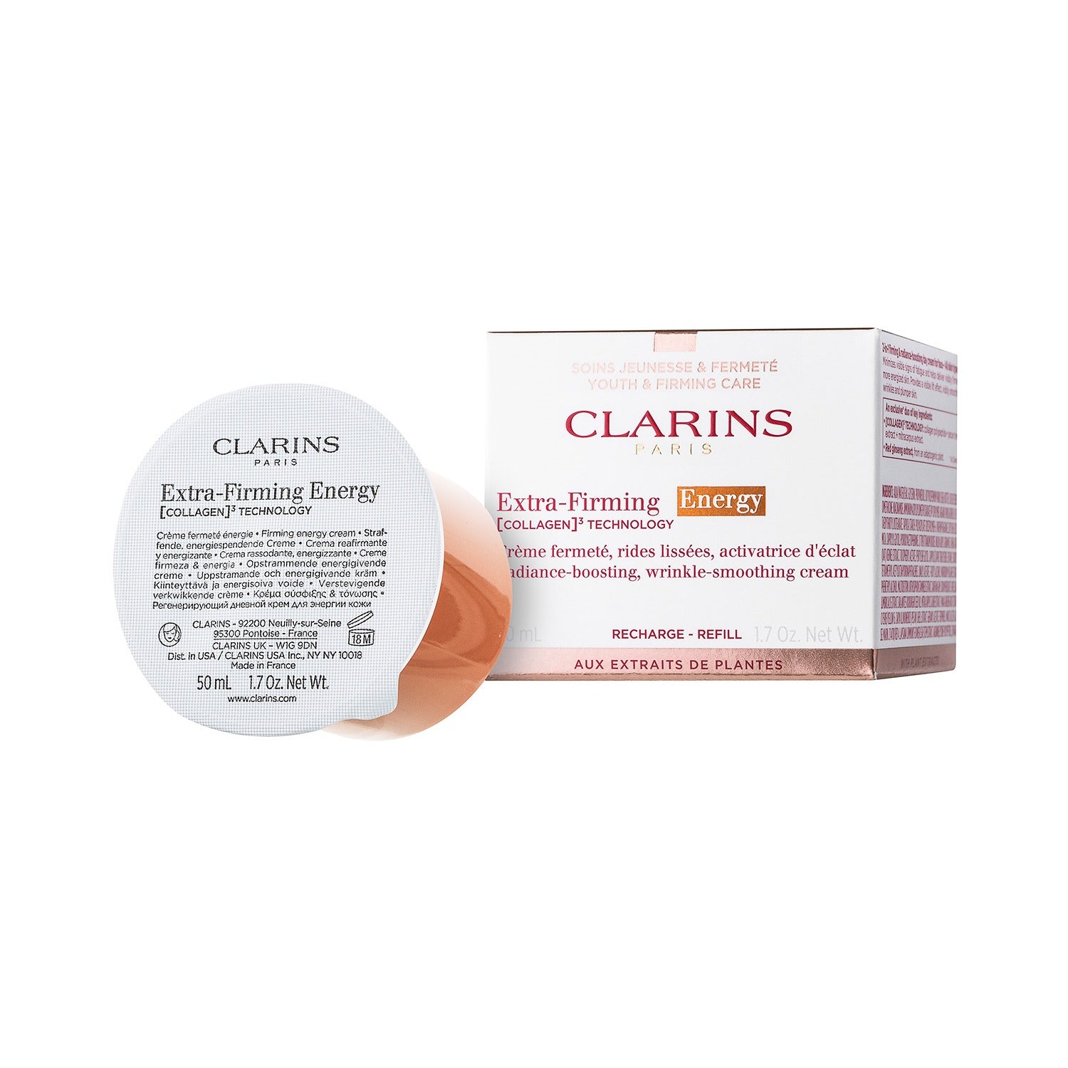 Clarins Extra-Firming Energy [COLLAGEN]³ Technology Tagescreme 50 ml / Nachfüllpackung